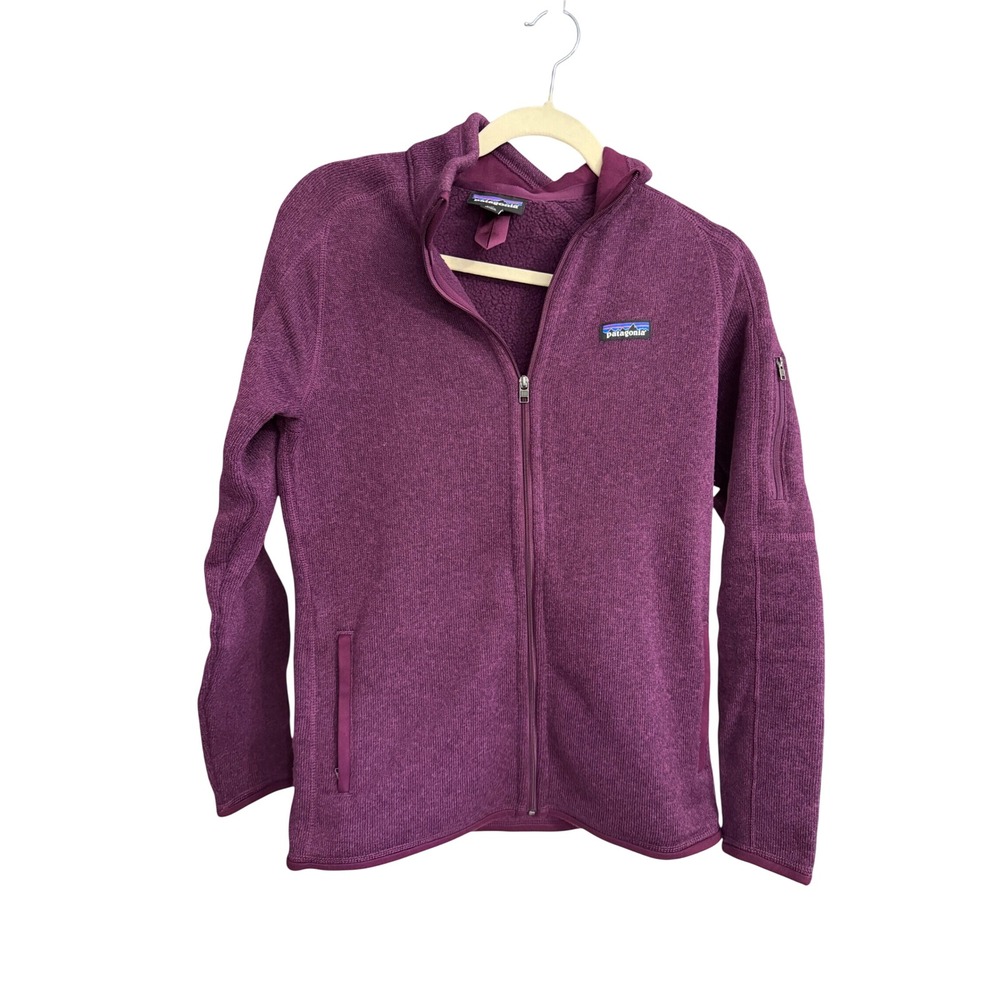 Patagonia Better Sweater Full Zip Fleece Jacket Purple Huckleberry Womens Medium